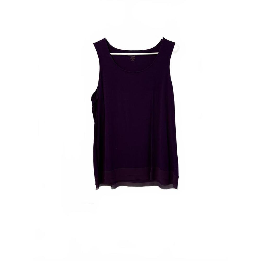 Coldwater Creek Women’s Purple Tank Top 1X